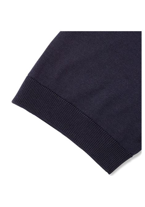 Paolo Pecora polo shirt in cotton yarn, navy blue color. Essential and refined design with classic collar and button closure. Perfect for a casual-elegant look.  PAOLO PECORA |  | A007 F1006685